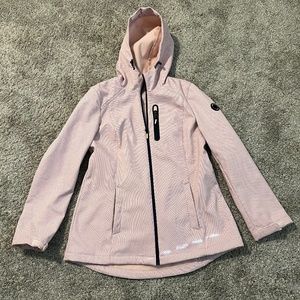 Nautica Women's Water Resistant Rain Jacket - Pink / L